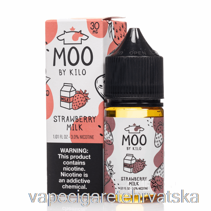 Vape Hrvatska Jagoda Mlijeko - Moo Soli - 30ml 30mg